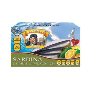 Il Capitano sardine sa limunom 125g