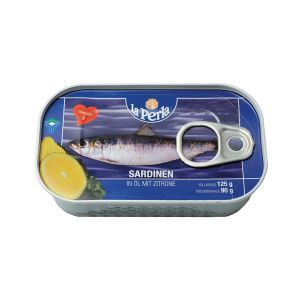 La Perla sardine u ulju sa limunom 125g